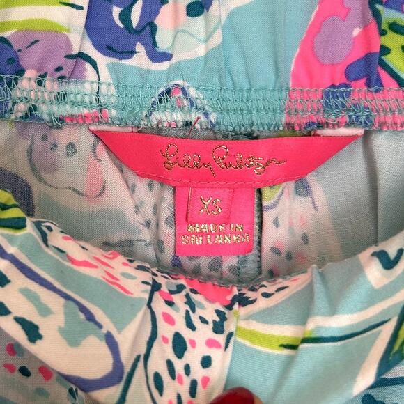 Lilly Pulitzer Women´s Coastal Bal Harbour Palazzo Bali Blue Pants Size XS - Picture 7 of 13